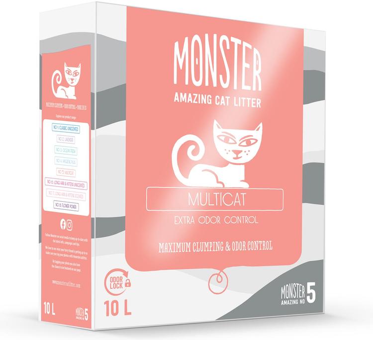 Monster kissanhiekka Multicat 10 L