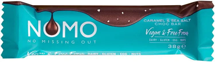 Nomo Free From Seasalt&Caramel suklaapatukka 38g