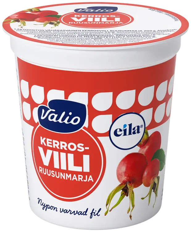 Valio kerrosviili 1 % 200 g ruusunmarja laktoositon
