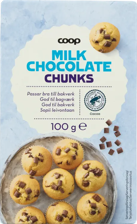 Coop maitosuklaarouhe leivontaan 100 g
