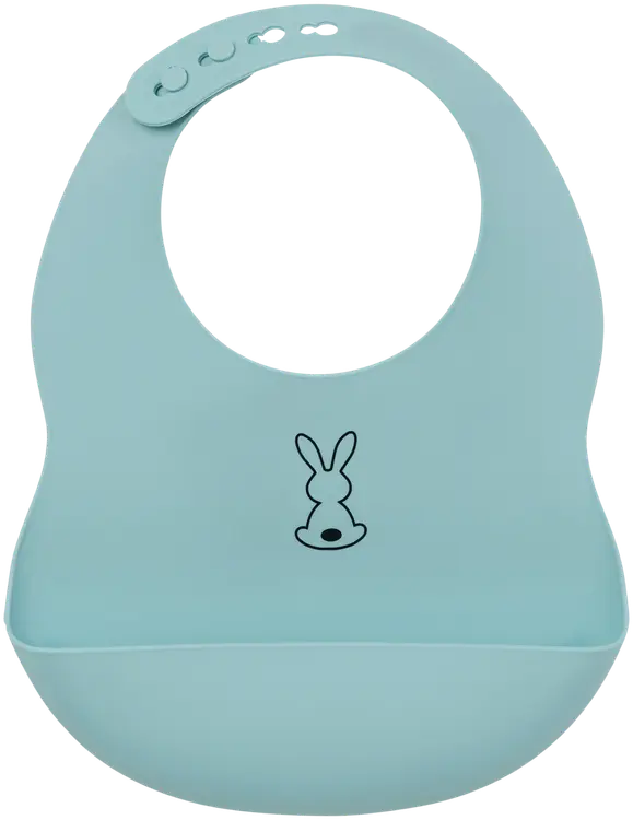 Nattou Silikoni Ruokalappu, Light Blue