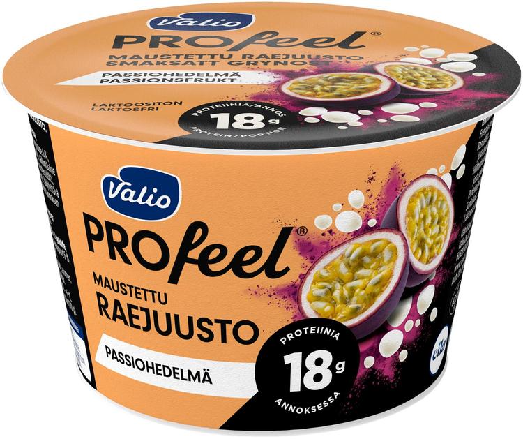 Valio PROfeel® maustettu raejuusto 170 g passiohedelmä laktoositon