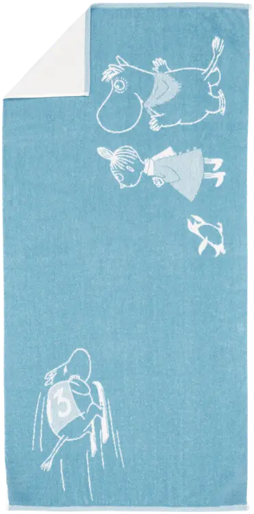 Moomin Arabia kylpypyyhe 70x140 Mäkihyppy