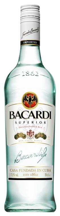 Bacardi Carta Blanca rumm 37,5%vol 500ml