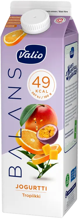 Valio Balans jogurtti 1 kg tropiikki rasvaton laktoositon