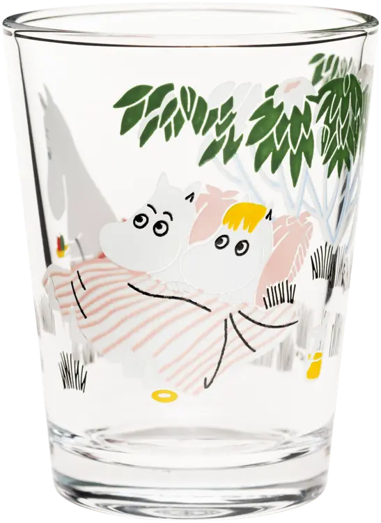 Moomin Arabia Finland Muumi juomalasi 22cl Loikoilua