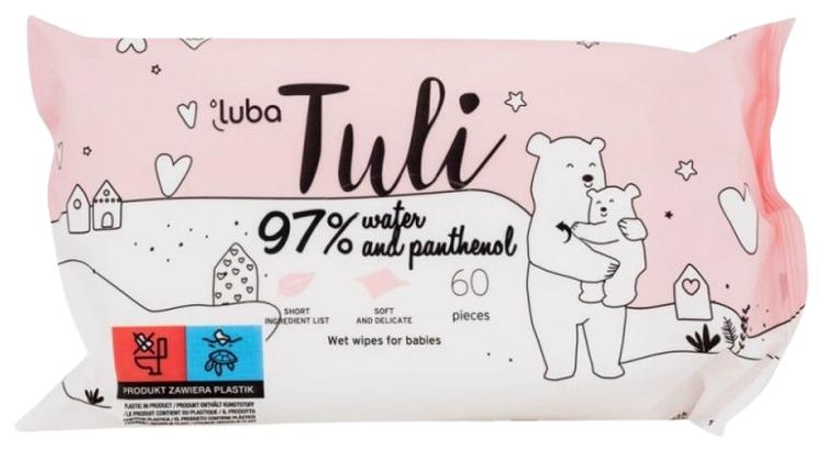 Tuli niisked beebisalvrätid 97% vesi, pantenool 60 tk