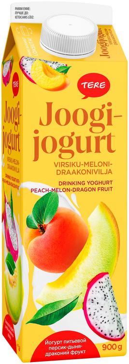Tere joogijogurt virsiku-meloni-draakonivilja, 900 g