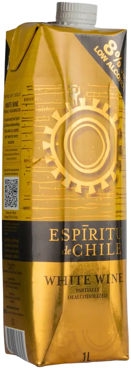 Espiritu de Chile valkoviini 8% 1L Tetra