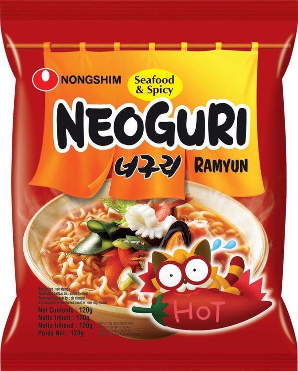 Nongshim Neoguri Seafood & Spicy Ramyun 120g