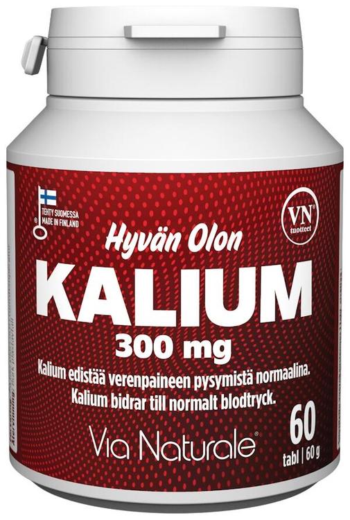 Hyvän Olon Kalium 300 mg 60 tabl Via Naturale