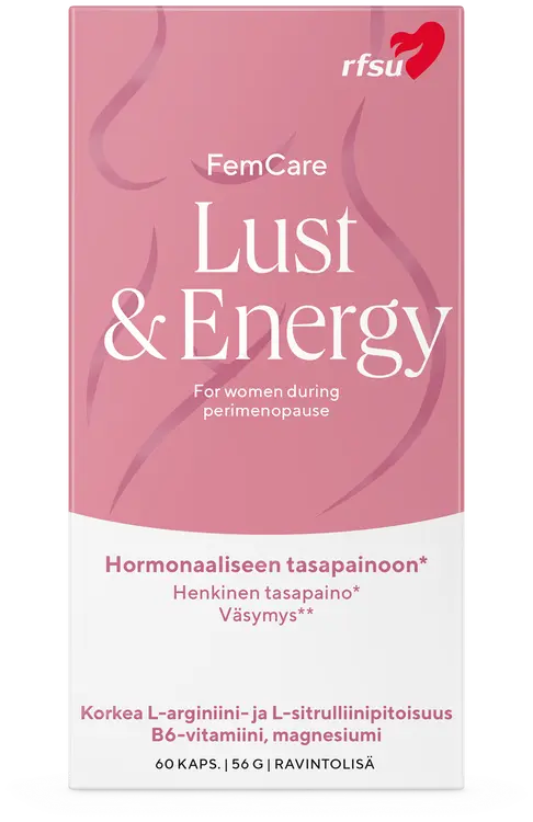 RFSU Lust & Energy 60 kpl Ravintolisä energian puutteeseen