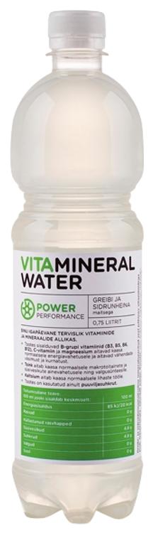 VITAMINERAL POWER VESI 750 ML GRE&RUNHEINA MAITS.