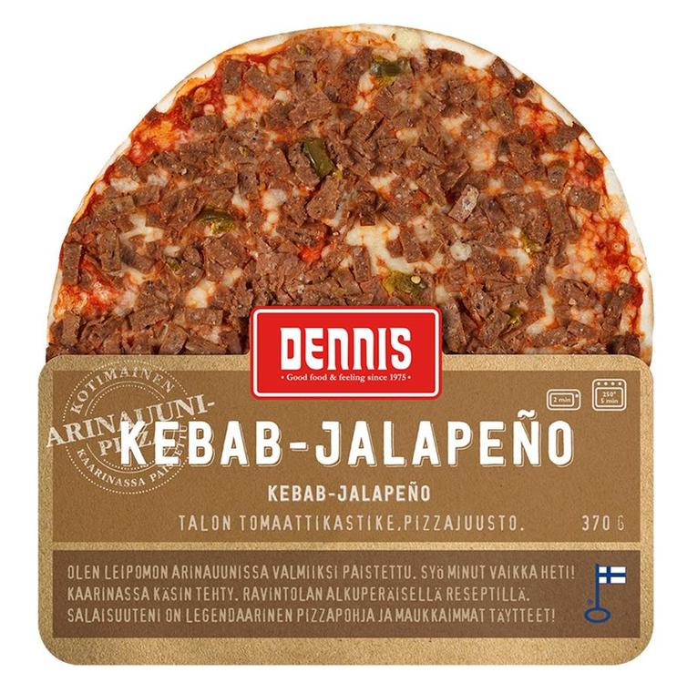 Dennis 370g kebab-jalapenopizza