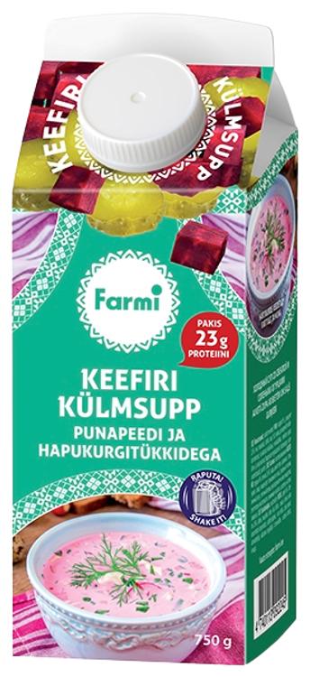 FARMI külmsupp punapeedi ja hapukurgitükkidega 750g