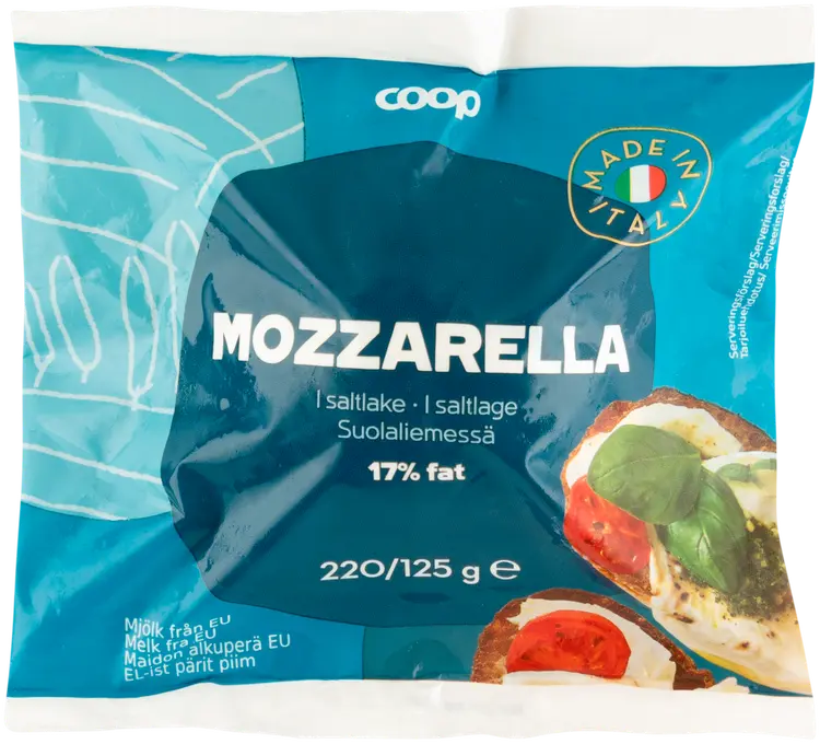 Coop mozzarella 220/125 g