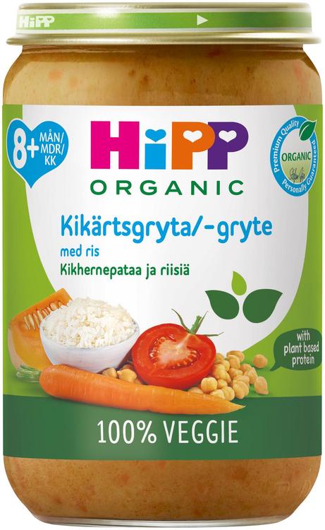Hipp kikerhernepada riisiga 8 k 220g