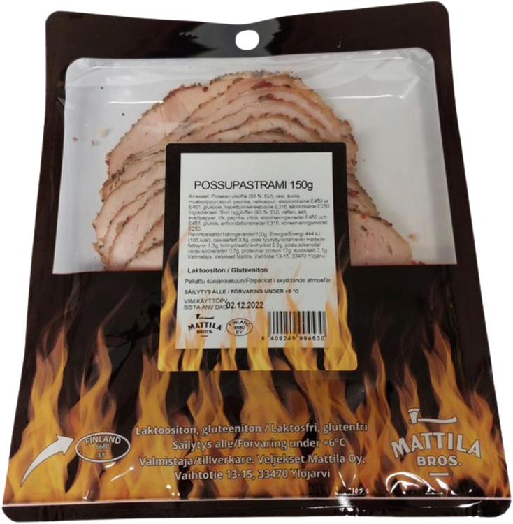 Mattila Bros. Possupastrami 150g, siivutettu