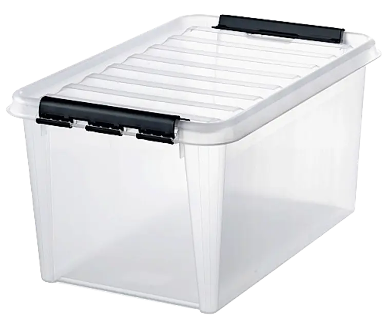 SmartStore Classic säilytyslaatikko kannella 46 L kirkas