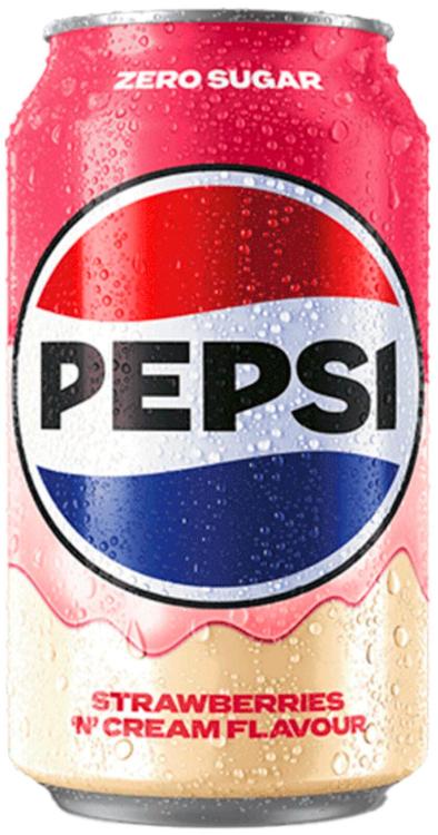 Pepsi maasika-, vanilli- ja koolamaitseline suhkruvaba 0.33L