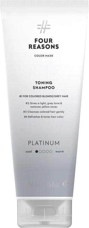 Four Reasons Color Mask Toning Shampoo Platinum sävyttävä shampoo 250 ml