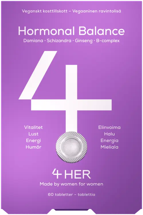 4Her Hormonal Balance ravintolisä 60 kpl