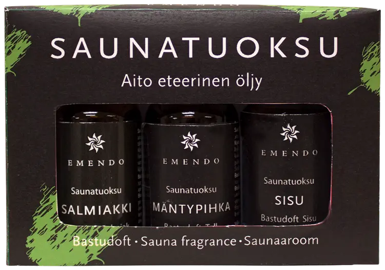 Emendo 3x10ml saunatuoksu musta