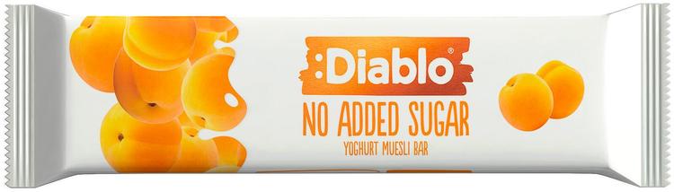 Diablo Jogurttikuorrutteinen aprikoosimyslipatukka.