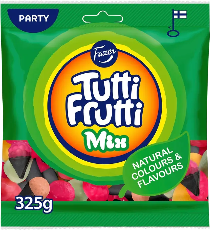 Fazer Tutti Frutti Mix Natural karkkipussi 325g