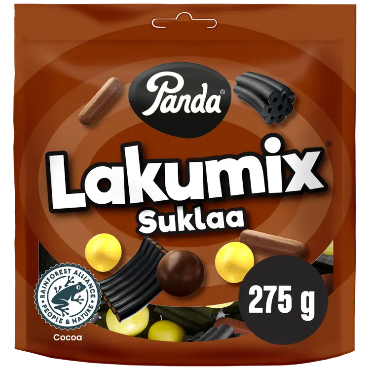 Panda LakuMix suklaa lakritsisekoitus 275g
