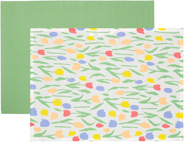 House keittiöpyyhe Tulips 50 x 70 cm 2-pack PatternLab