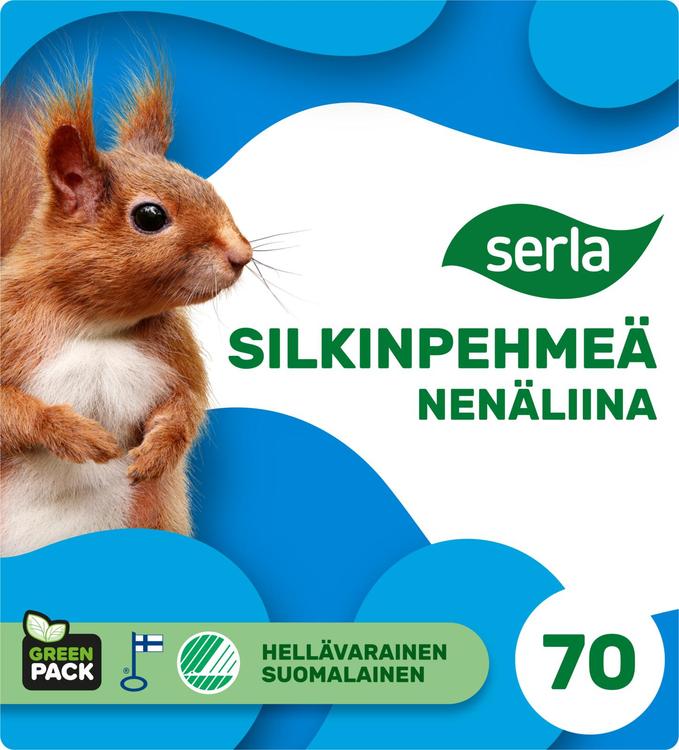 Serla Silkinpehmeä nenäliina 70kpl