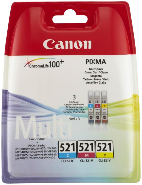 Canon Mustepatruuna CLI-521 multipack