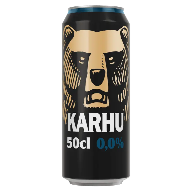Karhu Alkoholiton Lager olut 0,0% tölkki 0,5 L
