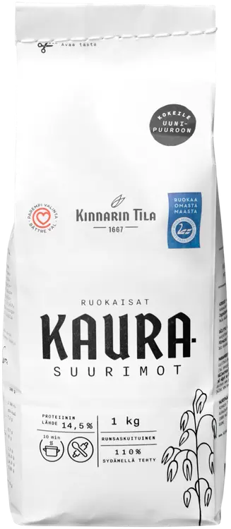 Kinnarin Tila Ruokaisat kaurasuurimot 1 kg