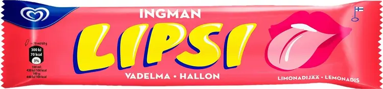 Ingman Lipsi 70 ML/68g limujää Vadelma