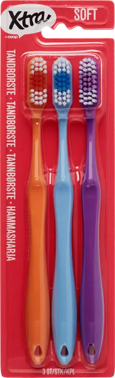 Xtra hammasharja soft 3 kpl