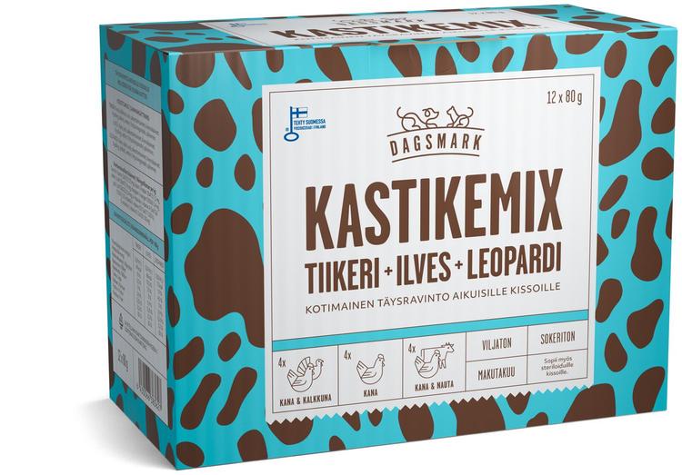 Dagsmark KASTIKEMIX kissoille 12 x 80g