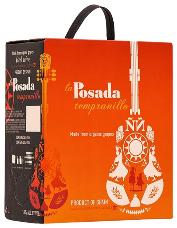 La Posada Tempranillo Organic KGT vein 13%vol 3L