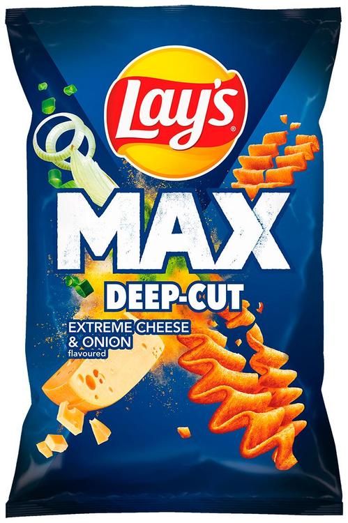 LAY'S MaXx Juustu-ja sibulamaitselised kartulikrõpsud 0,12kg