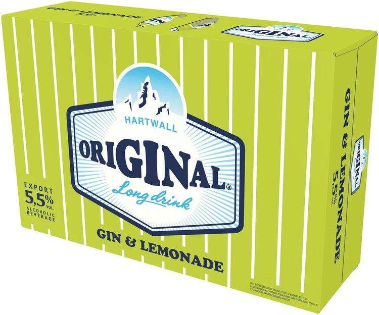 Hartwall Original Long Drink Lemonade muu alkohoolne jook 5,5%vol 24x330ml