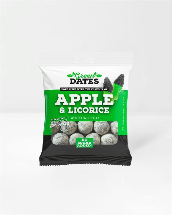 Omena-lakritsi date bites