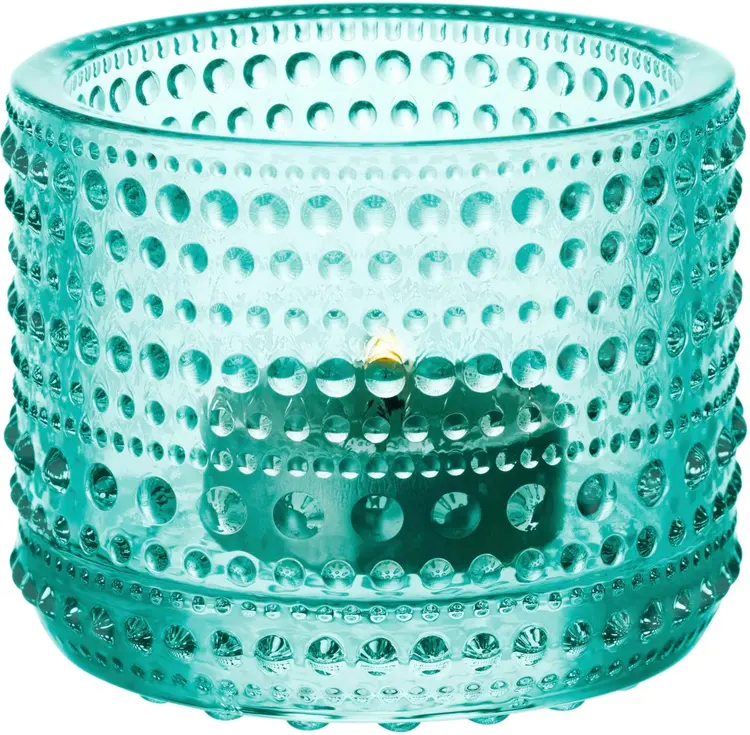 Iittala Kastehelmi kynttilälyhty 64 mm vedenvihreä