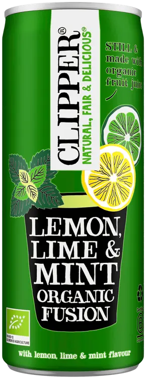 Clipper Luomu Hiilihapoton juoma Sitruuna, lime & minttu 250ml