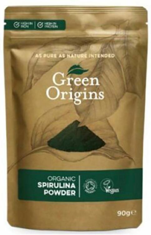 Green Origins spirulina pulber, 90 g