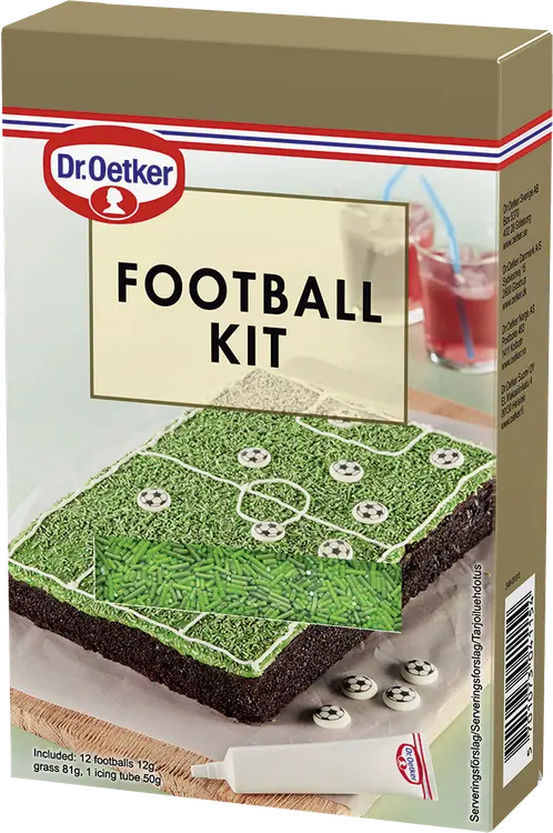 Dr. Oetker Football kit -koristelusetti 135g