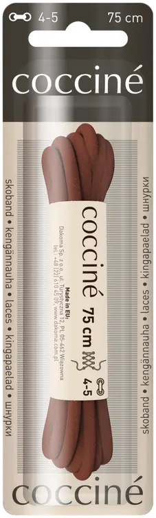Coccine kengännauha 75 cm, ruskea
