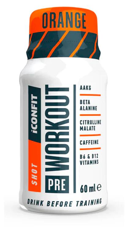 ICONFIT Pre Workout Shot 60ML - Apelsin