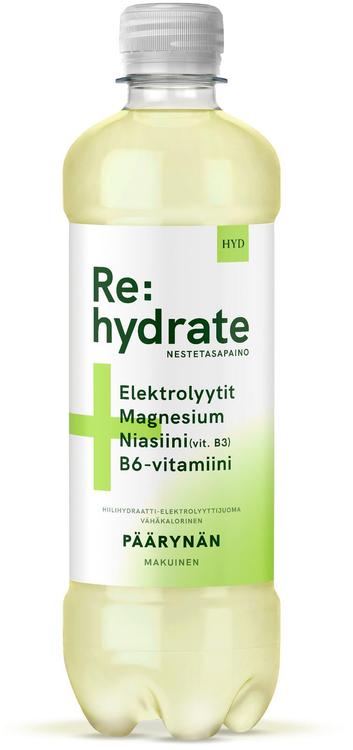 HYD Re:hydrate Päärynänmakuinen hiilihydraatti-elektrolyyttijuoma 500 ml