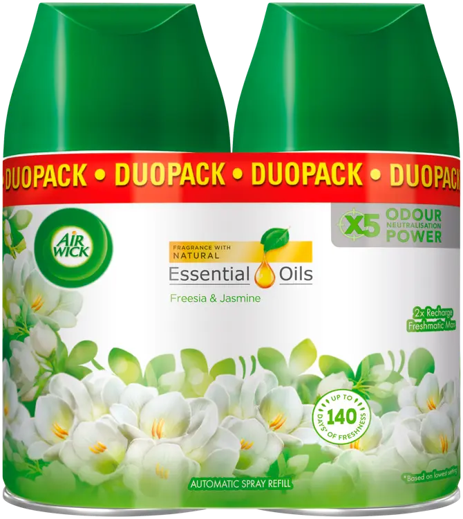 Airwick Freshmatic Duopack Freesia & Jasmin täyttö 2x250ML
